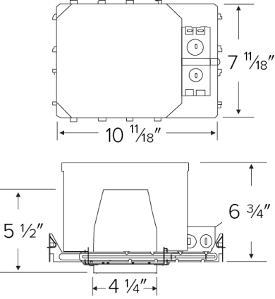 4" 0-10V New Construction  2-Hour Fire Rated Housing