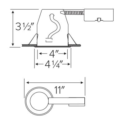 4'' Shallow Remodel Housing