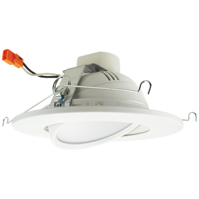 6" Round LED Regressed Adjustable Gimbal Insert with 5-CCT Switch