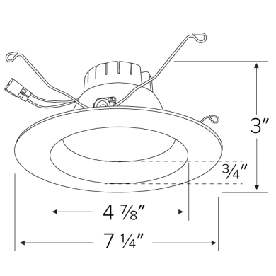 5"-6" High-Tech LED Reflector Inserts with 5-CCT Switch
