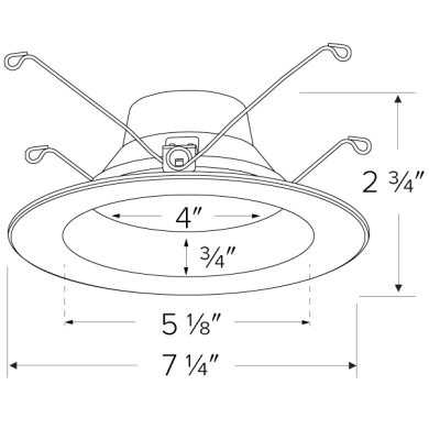 5"-6" LED Reflector Inserts with 5-CCT Switch 
