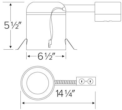 6" Shallow Remodel IC Airtight Housing