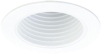 4" Stepped Phenolic Deep Baffle with Die-Cast Ring Trim