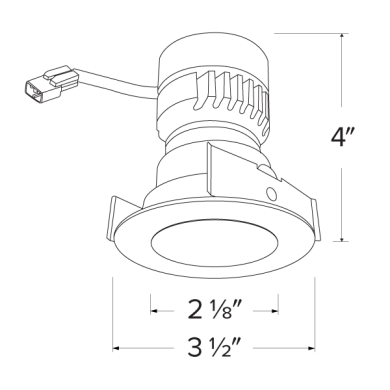 Koto™ Module with 2" Pex™ Round Deep Reflector Trim