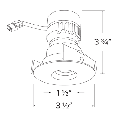Koto™ Module with 2" Pex™ Round Adjustable Pinhole Trim
