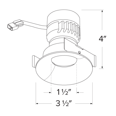 Koto™ Module with 2" Pex™ Round Curved Reflector Trim