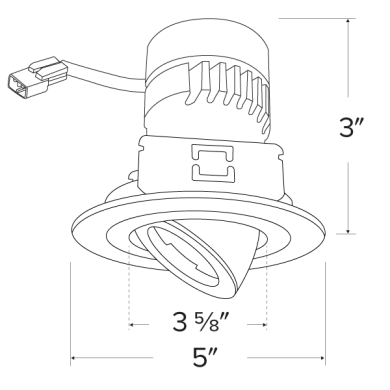 Koto™ Module with Pex™ 4" Adjustable Spot
