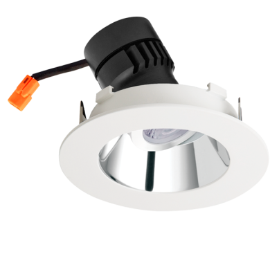 Chrome Reflector/White Ring
