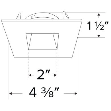 Pex™ 3" Square Reflector