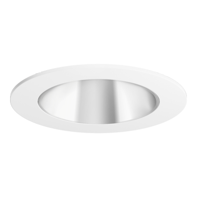 Chrome Reflector with White Ring