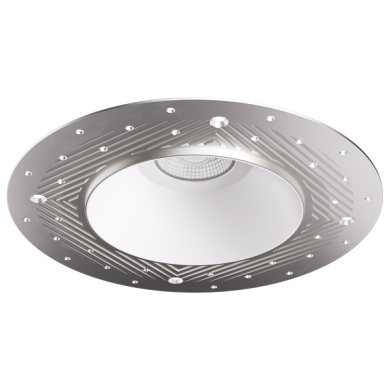 Pex™ 4" Round Non-Adjustable Trimless Smooth Reflector Trim