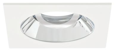 Chrome with White Trim