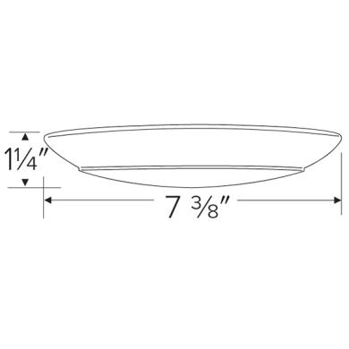 6" Alva LED Ceiling Mount Disk Light with 5-Color Temperature Switch