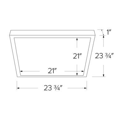 24"x24" Sky Panel™ XL with 5-CCT Switch