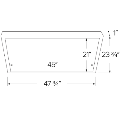 24"x 48" Sky Panel™ XL with 5-CCT Switch