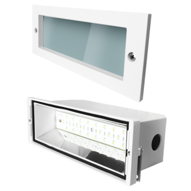 High Tech Directional LED Brick Lights with Open Faceplate