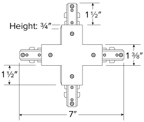 "X" Connector Track Accessory