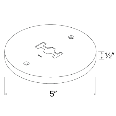 Round Monopoint Canopy Track Accessory
