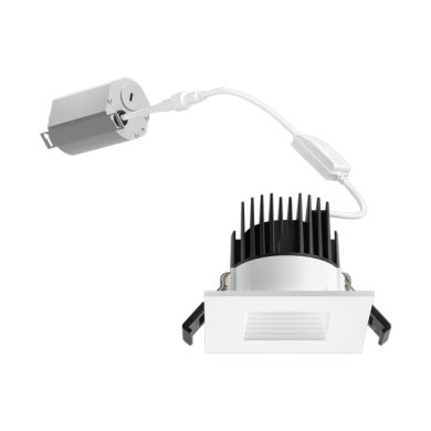 2" LED Square Baffle with 5-CCT Switch
