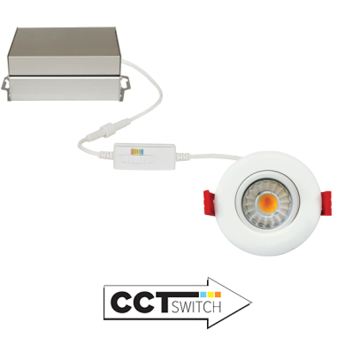 3" Ultra Slim LED Gimbal Lights (600 lm)