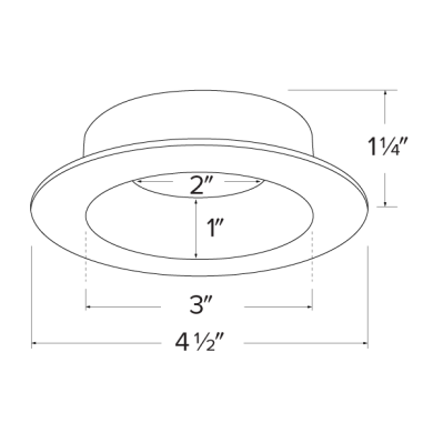 ERT415W Dimensions