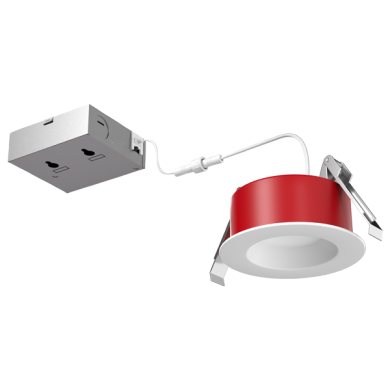 4" LED Fire Rated 120V Round Reflector with 5-CCT Switch