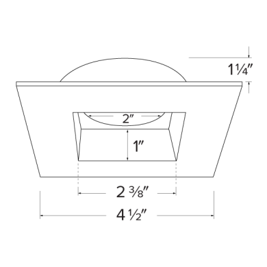 ERT445W Dimensions