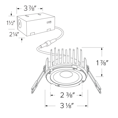 4" LED Round Elm™ Downlight with 5-CCT Switch