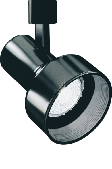 PAR 20 Line Voltage Step Cylinder Track Fixture with Baffle