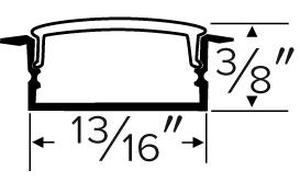 LED Tape with Recessed Mount Aluminum Channel