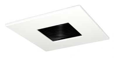 3" Die-Cast Adjustable Baffle Trim with Square Pinhole