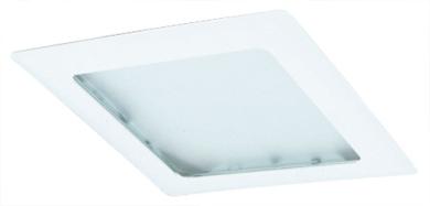 8" Square Trim with Prismatic Glass Lens