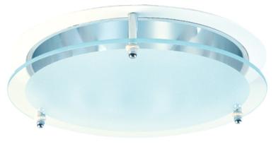 8" Reflector with Suspended Glass Trim