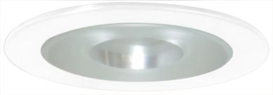 4" Shower Reflector Trim with Frosted Pinhole Glass