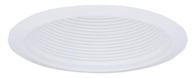 6" One Piece Self Flanged Baffle Trim with Clips