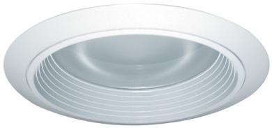 6" Baffle with Reflector and Regressed Frosted Lens Trim