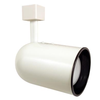 PAR 30 Line Voltage Roundback Cylinder Track Fixture with Baffle