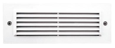 Incandescent Brick Light with Angled Louver Faceplate